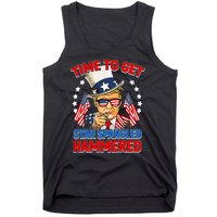 Time To Get Star Spangled Hammered Trump 4th Of July Tank Top