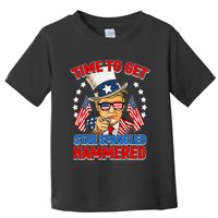 Time To Get Star Spangled Hammered Trump 4th Of July Toddler T-Shirt