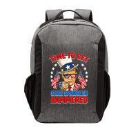 Time To Get Star Spangled Hammered Trump 4th Of July Vector Backpack