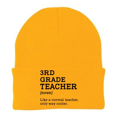 Team Third Grade Back To School 3rd Grade Teacher Student Knit Cap Winter Beanie