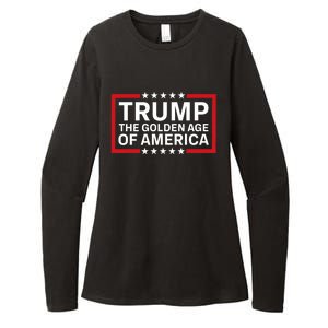 Trump The Golden Age Of America 2024 Election Gop Victory Womens CVC Long Sleeve Shirt