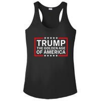 Trump The Golden Age Of America 2024 Election Gop Victory Ladies PosiCharge Competitor Racerback Tank