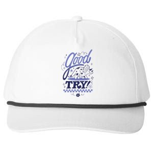 The Try Guys Good Try Snapback Five-Panel Rope Hat