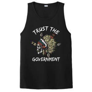 Trust The Government Skull Native American PosiCharge Competitor Tank