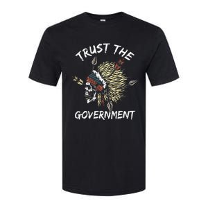 Trust The Government Skull Native American Softstyle CVC T-Shirt