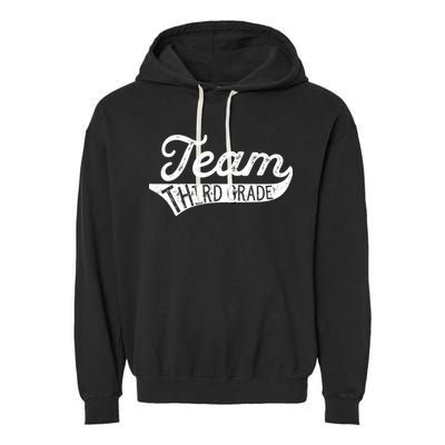 Team Third Grade Back To School Student Teacher Garment-Dyed Fleece Hoodie