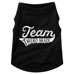 Team Third Grade Back To School Student Teacher Doggie Tank