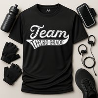 Team Third Grade Back To School Student Teacher Cooling Performance Crew T-Shirt