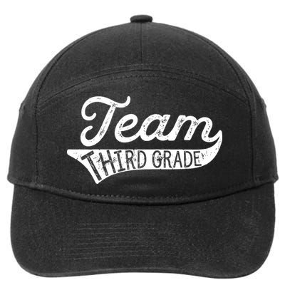 Team Third Grade Back To School Student Teacher 7-Panel Snapback Hat