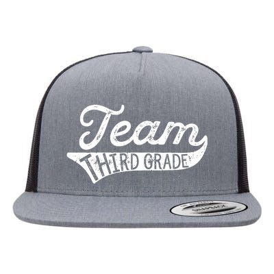 Team Third Grade Back To School Student Teacher Flat Bill Trucker Hat