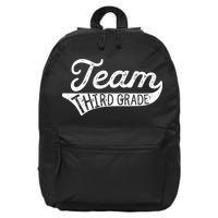 Team Third Grade Back To School Student Teacher 16 in Basic Backpack
