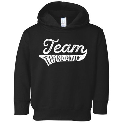 Team Third Grade Back To School Student Teacher Toddler Hoodie