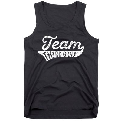Team Third Grade Back To School Student Teacher Tank Top