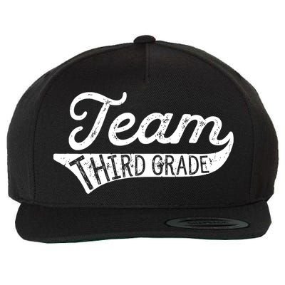 Team Third Grade Back To School Student Teacher Wool Snapback Cap