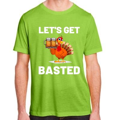 Time To Get Basted Funny Thanksgiving Nice Thanksgiving Gift Adult ChromaSoft Performance T-Shirt