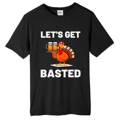 Time To Get Basted Funny Thanksgiving Nice Thanksgiving Gift Tall Fusion ChromaSoft Performance T-Shirt