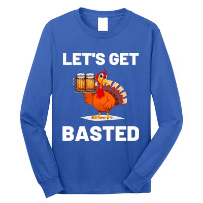 Time To Get Basted Funny Thanksgiving Nice Thanksgiving Gift Long Sleeve Shirt