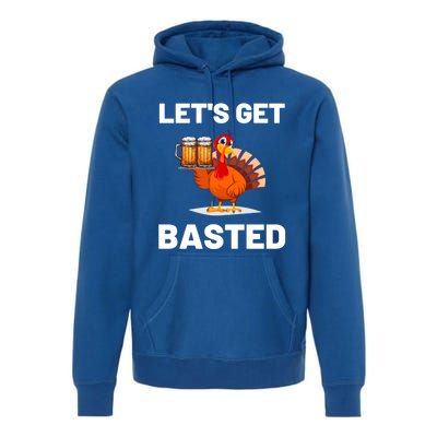 Time To Get Basted Funny Thanksgiving Nice Thanksgiving Gift Premium Hoodie