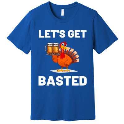 Time To Get Basted Funny Thanksgiving Nice Thanksgiving Gift Premium T-Shirt