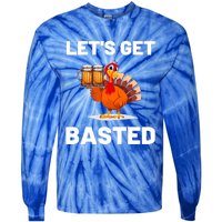 Time To Get Basted Funny Thanksgiving Nice Thanksgiving Gift Tie-Dye Long Sleeve Shirt