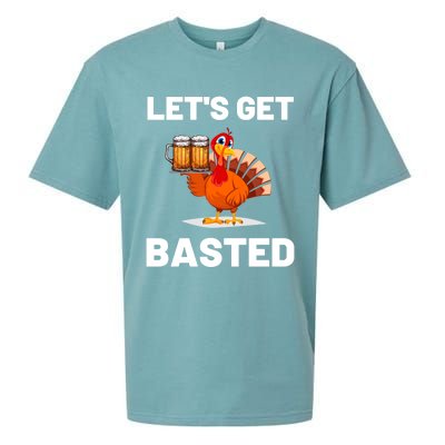 Time To Get Basted Funny Thanksgiving Nice Thanksgiving Gift Sueded Cloud Jersey T-Shirt