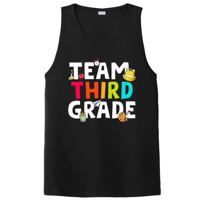 Team Third Grade Back To School 3rd Grade Teacher Student PosiCharge Competitor Tank