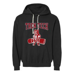 Tren Tech Gym Bodybuilding Garment-Dyed Fleece Hoodie