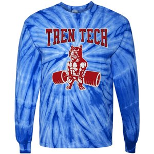 Tren Tech Gym Bodybuilding Tie-Dye Long Sleeve Shirt