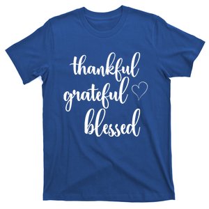 Thanksgiving Thankful Grateful Blessed Thankful Funny Gift T-Shirt