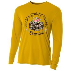 Thanksgiving Thankful Grateful Blessed Granny Granny Gift Funny Gift Cooling Performance Long Sleeve Crew