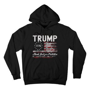 Trump Thank God For Protection President Donald Trump Hoodie