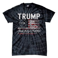 Trump Thank God For Protection President Donald Trump Tie-Dye T-Shirt