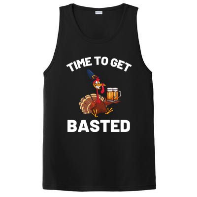 Time To Get Basted Funny Thanksgiving Nice Thanksgiving Gift PosiCharge Competitor Tank