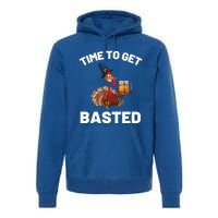 Time To Get Basted Funny Thanksgiving Nice Thanksgiving Gift Premium Hoodie