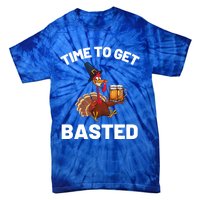 Time To Get Basted Funny Thanksgiving Nice Thanksgiving Gift Tie-Dye T-Shirt