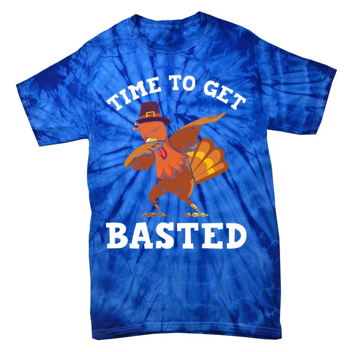 Time To Get Basted Funny Turkey Thanksgiving Great Gift Tie-Dye T-Shirt