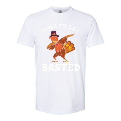 Time To Get Basted Funny Turkey Thanksgiving Great Gift Softstyle CVC T-Shirt