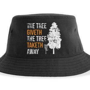 The Tree Giveth The Tree Taketh Away Frisbee Disc Golf Gifts Sustainable Bucket Hat