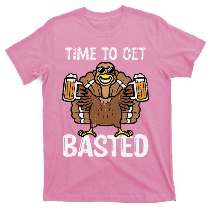 Time To Get Basted Funny Thanksgiving Turkey Day T-Shirt