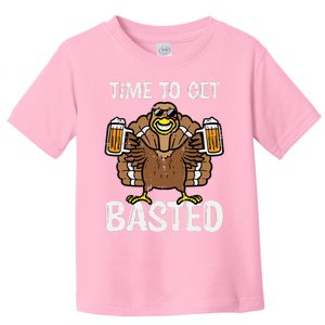 Time To Get Basted Funny Thanksgiving Turkey Day Toddler T-Shirt