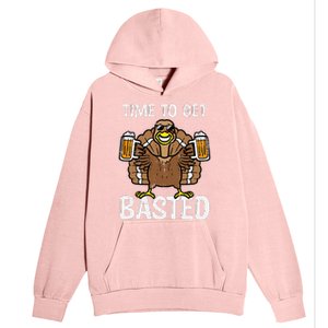 Time To Get Basted Funny Thanksgiving Turkey Day Urban Pullover Hoodie