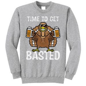 Time To Get Basted Funny Thanksgiving Turkey Day Sweatshirt