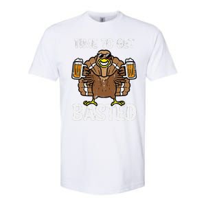 Time To Get Basted Funny Thanksgiving Turkey Day Softstyle CVC T-Shirt