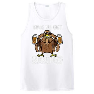 Time To Get Basted Funny Thanksgiving Turkey Day PosiCharge Competitor Tank