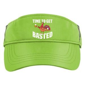 Time To Get Basted Gift Adult Drive Performance Visor