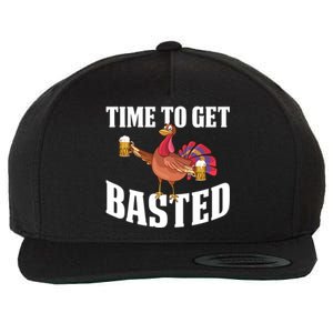 Time To Get Basted Gift Wool Snapback Cap