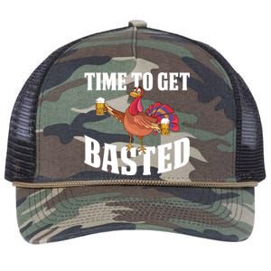 Time To Get Basted Gift Retro Rope Trucker Hat Cap