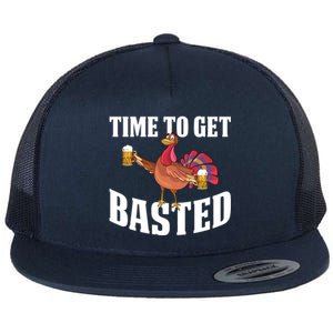 Time To Get Basted Gift Flat Bill Trucker Hat