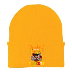 Teacher Thanksgiving Gift Thankful For Second Grade Turkeys Gift Knit Cap Winter Beanie