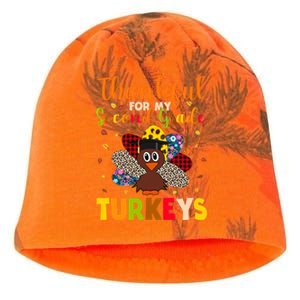 Teacher Thanksgiving Gift Thankful For Second Grade Turkeys Gift Kati - Camo Knit Beanie